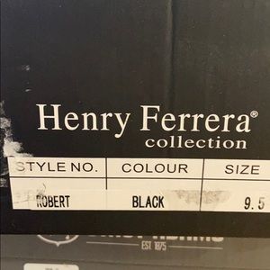 Henry Ferrera collection suede black shoes used